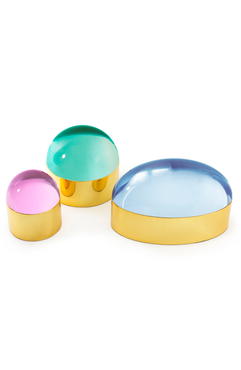 Jonathan Adler Brass Globo Box, Alternate, color, 