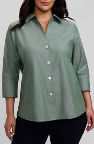 Foxcroft Paityn Non-Iron Button-Up Shirt