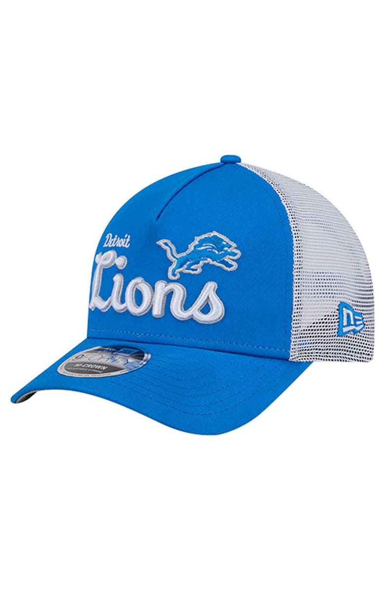 New Era Men's New Era  Blue Detroit Lions Side Lines 9FORTY Adjustable Hat, Main, color, Blue