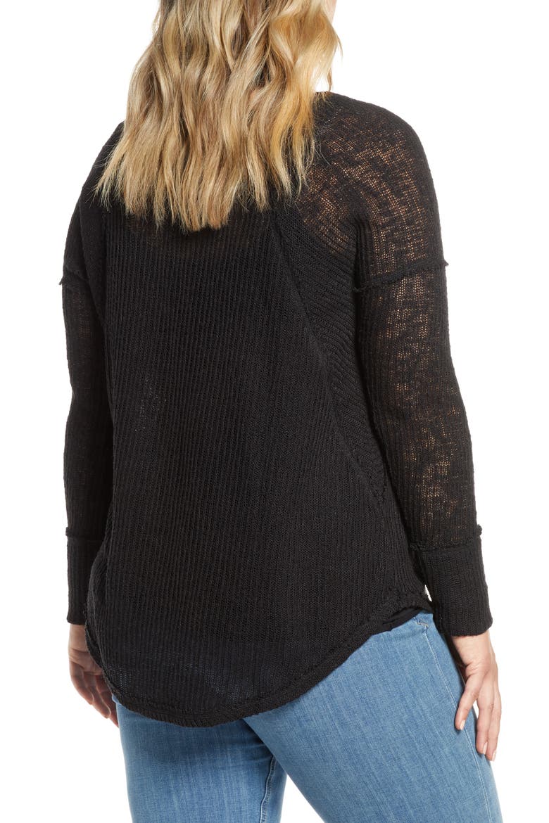 Seamed Open Top, Alternate, color, BLACK