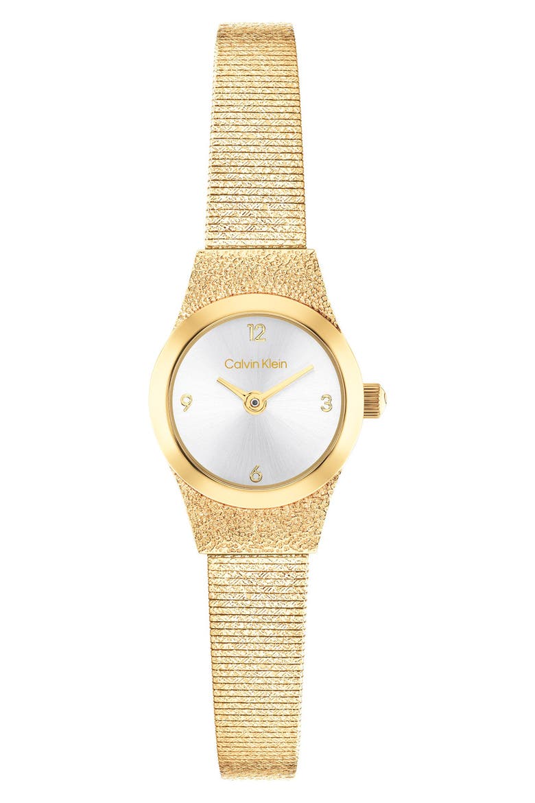 Contemporary Quartz Bracelet Watch, 18mm, Main, color, SILVER/GOLD