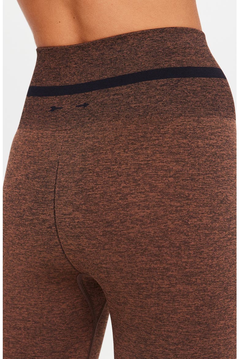 Marle Seamless Midi Leggings, Alternate, color, BROWN
