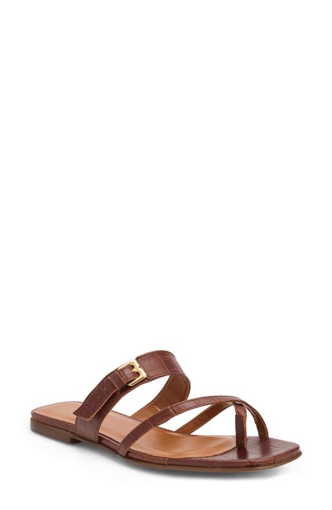 Noela Croc Embossed Slide Sandal (Women)