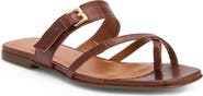Bruno Magli Noela Croc Embossed Slide Sandal