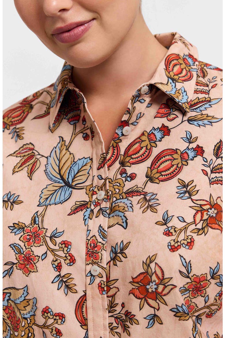 Hampton Autumn Corduroy Button-Up Shirt, Alternate, color, CAMEL MULTI