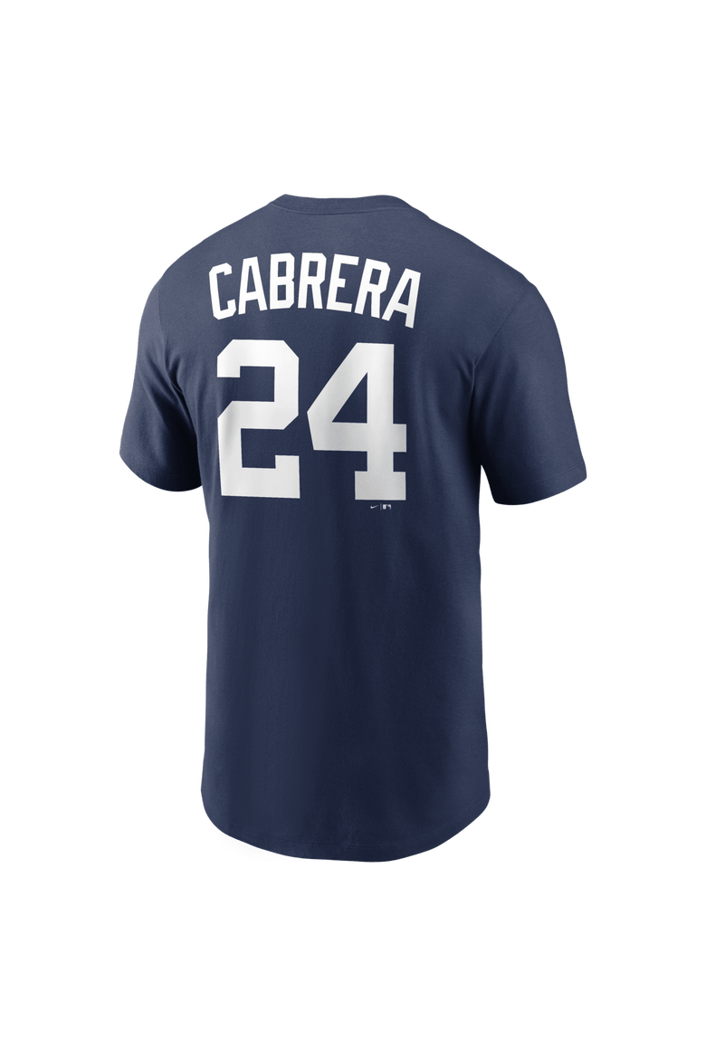 Men's Nike Miguel Cabrera Navy Detroit Tigers Cooperstown Collection Name & Number T-Shirt, Alternate, color, Navy