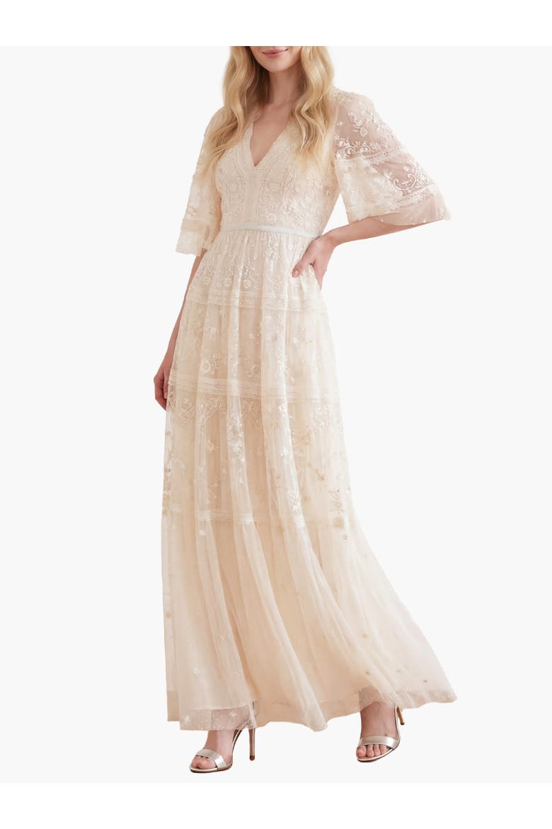 Lottie Lace Gown, Main, color, Champagne