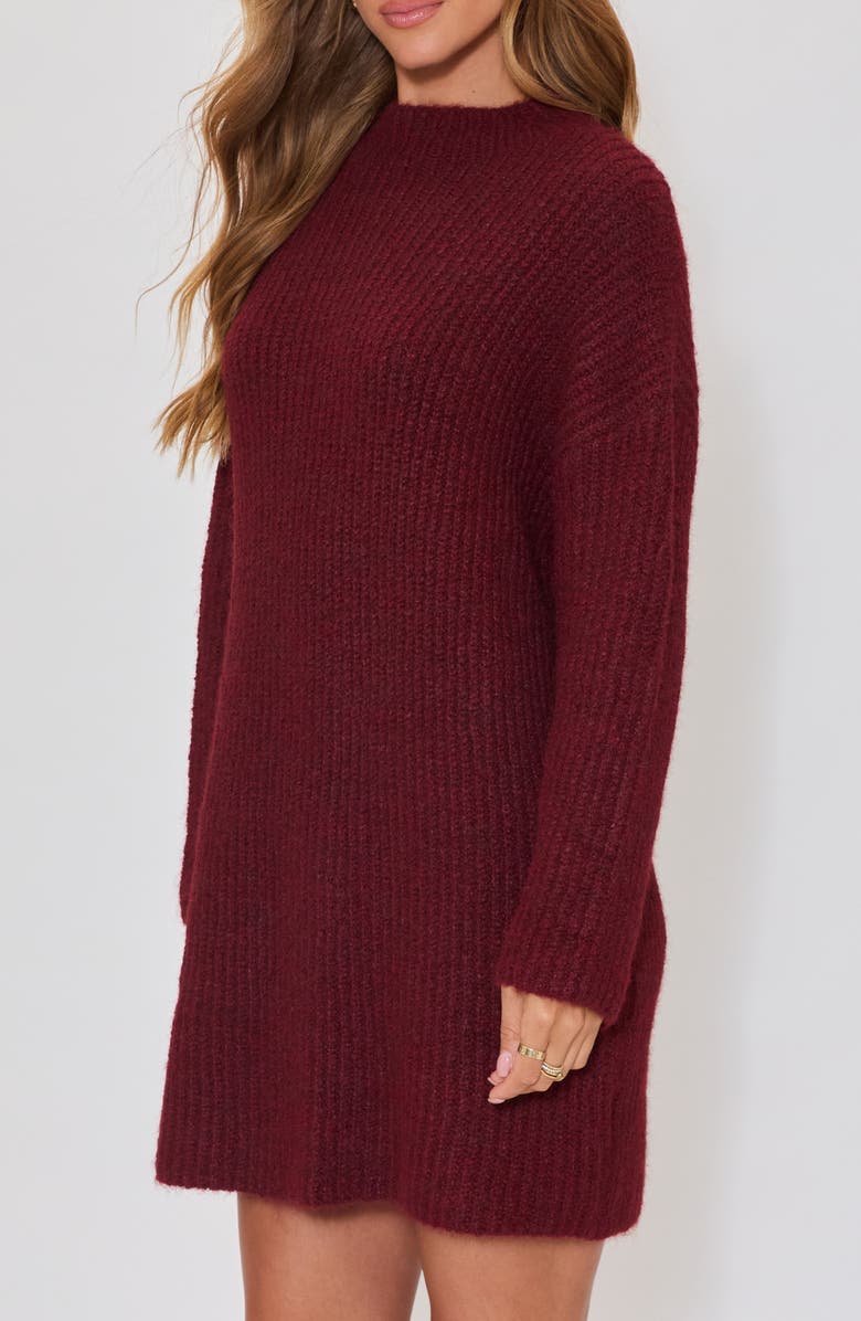 VICI Collection About Town Long Sleeve Rib Sweater Dress, Alternate, color,