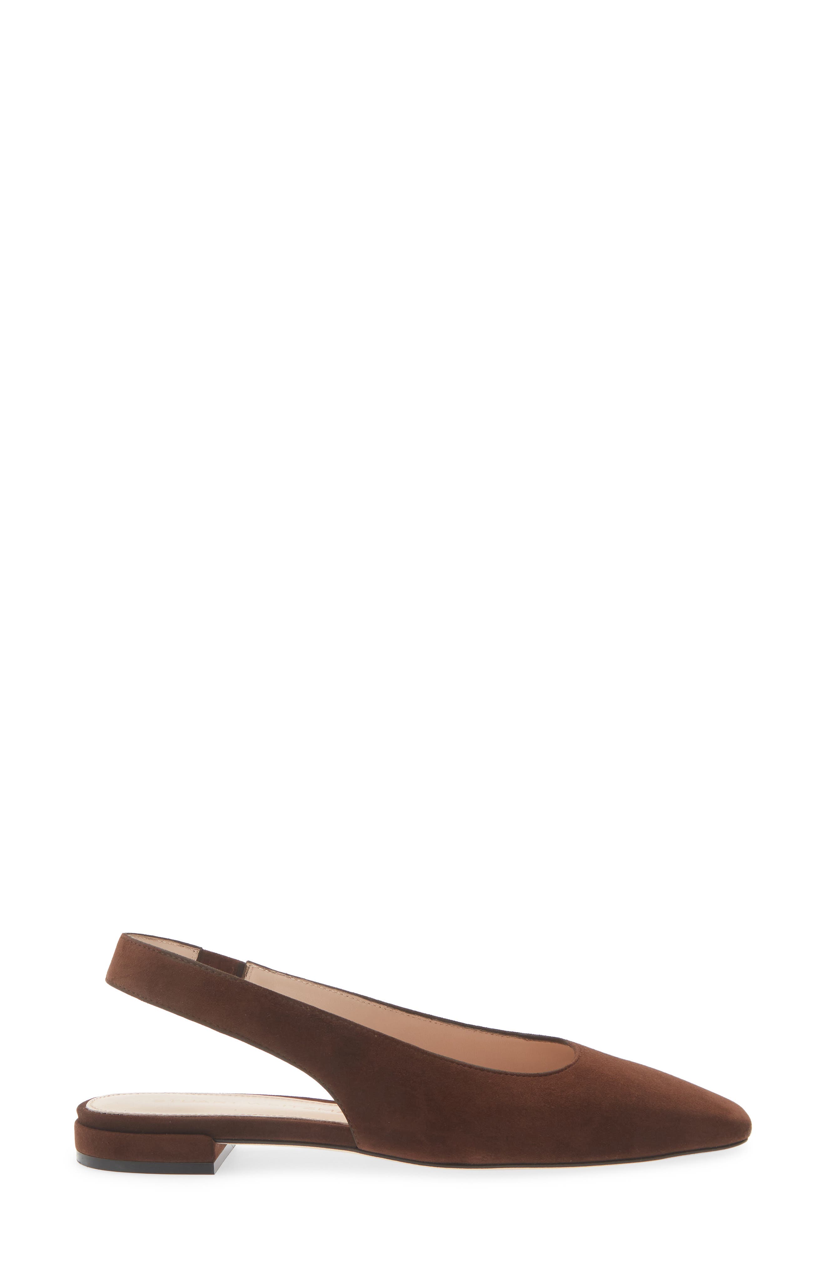 Stassi Slingback Flat, Alternate, color, WALNUT