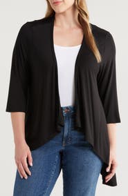 24seven Comfort Apparel Open Front Cardigan