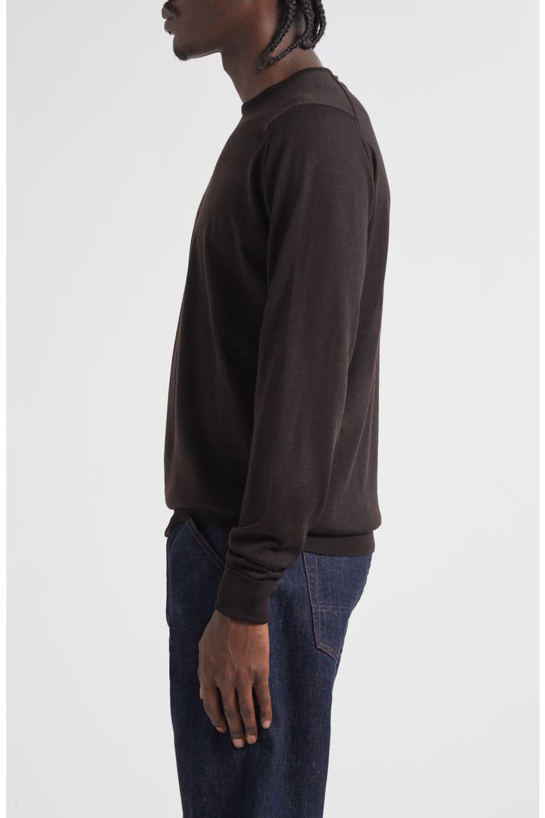 Marcus Virgin Wool Crewneck Sweater, Alternate, color, FAULKNER BROWN