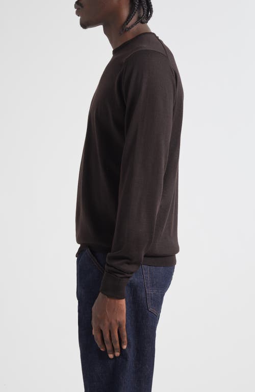 John Smedley Marcus Virgin Wool Crewneck Sweater In Black
