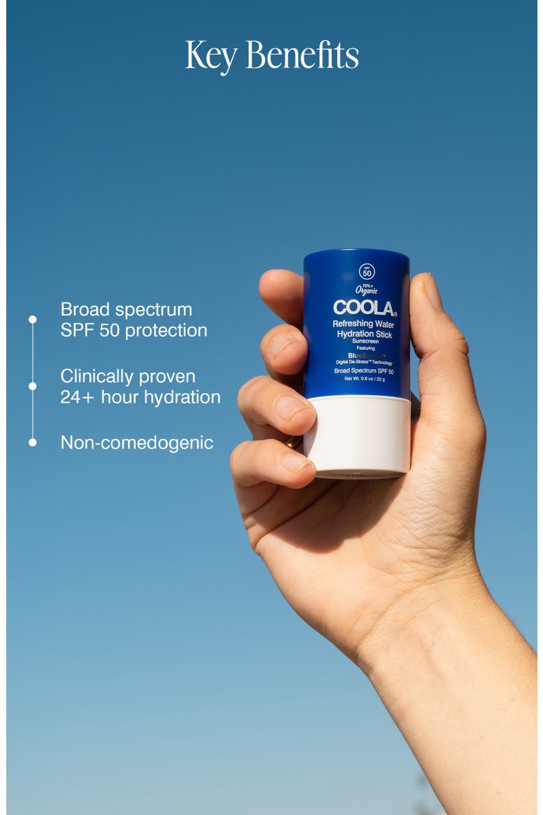 Refreshing Water Hydration Stick Sunscreen Broad Spectrum SPF 50, Alternate, color, NO COLOR