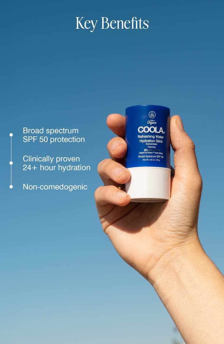 COOLA<sup>®</sup> Refreshing Water Hydration Stick Sunscreen Broad Spectrum SPF 50, Alternate, color, 