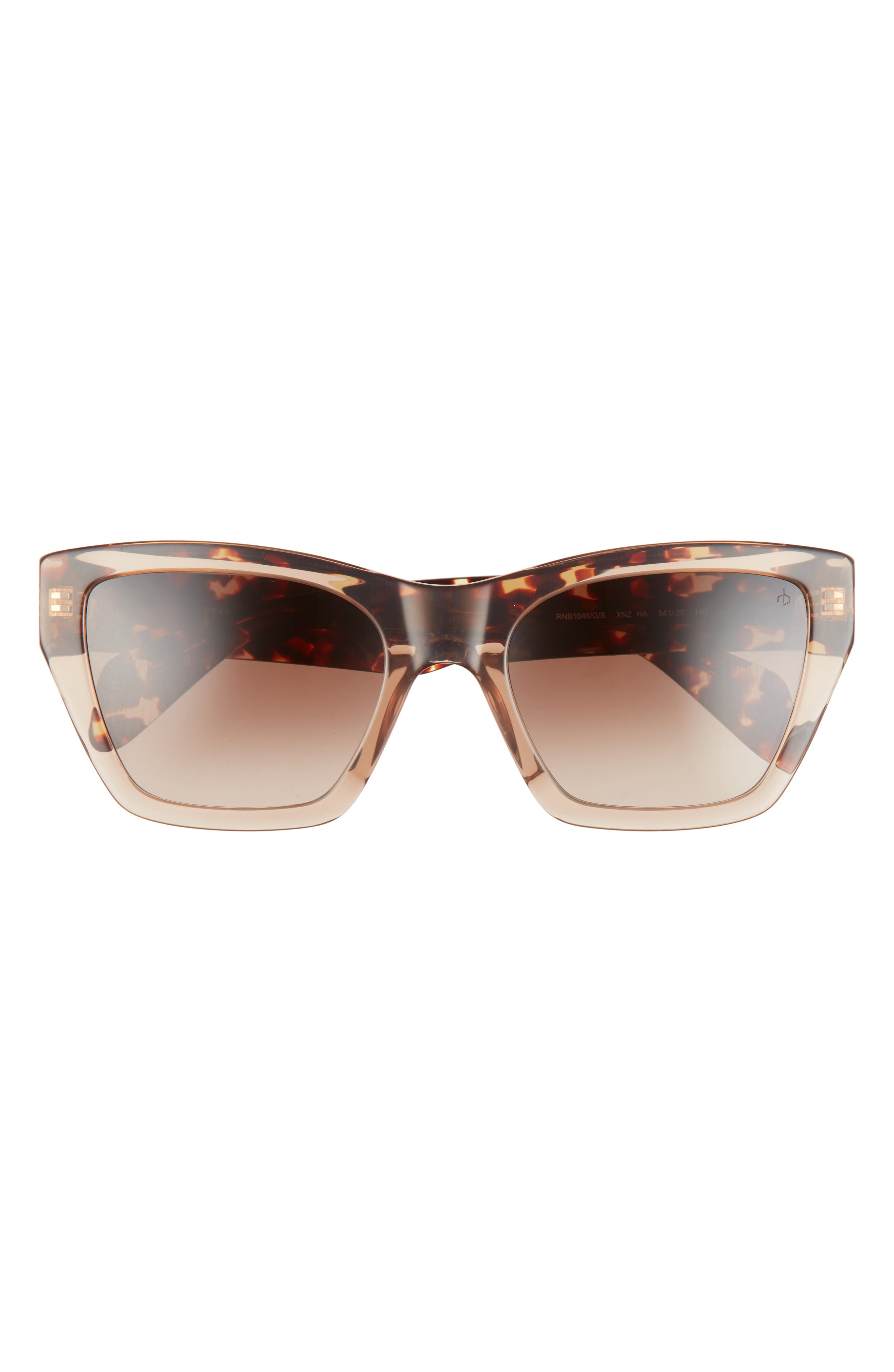 rag & bone 54mm Gradient Rectangle Sunglasses