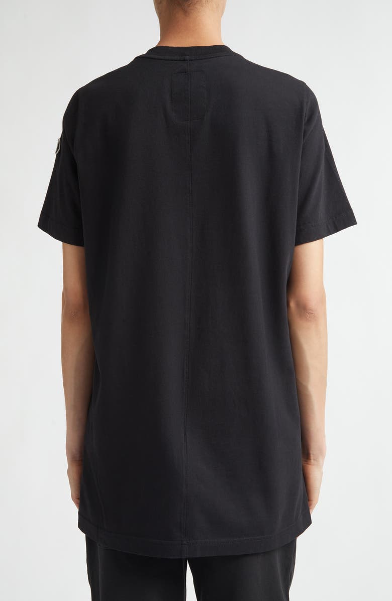 Moncler x Rick Owens Logo Embroidered T-Shirt, Alternate, color, Black