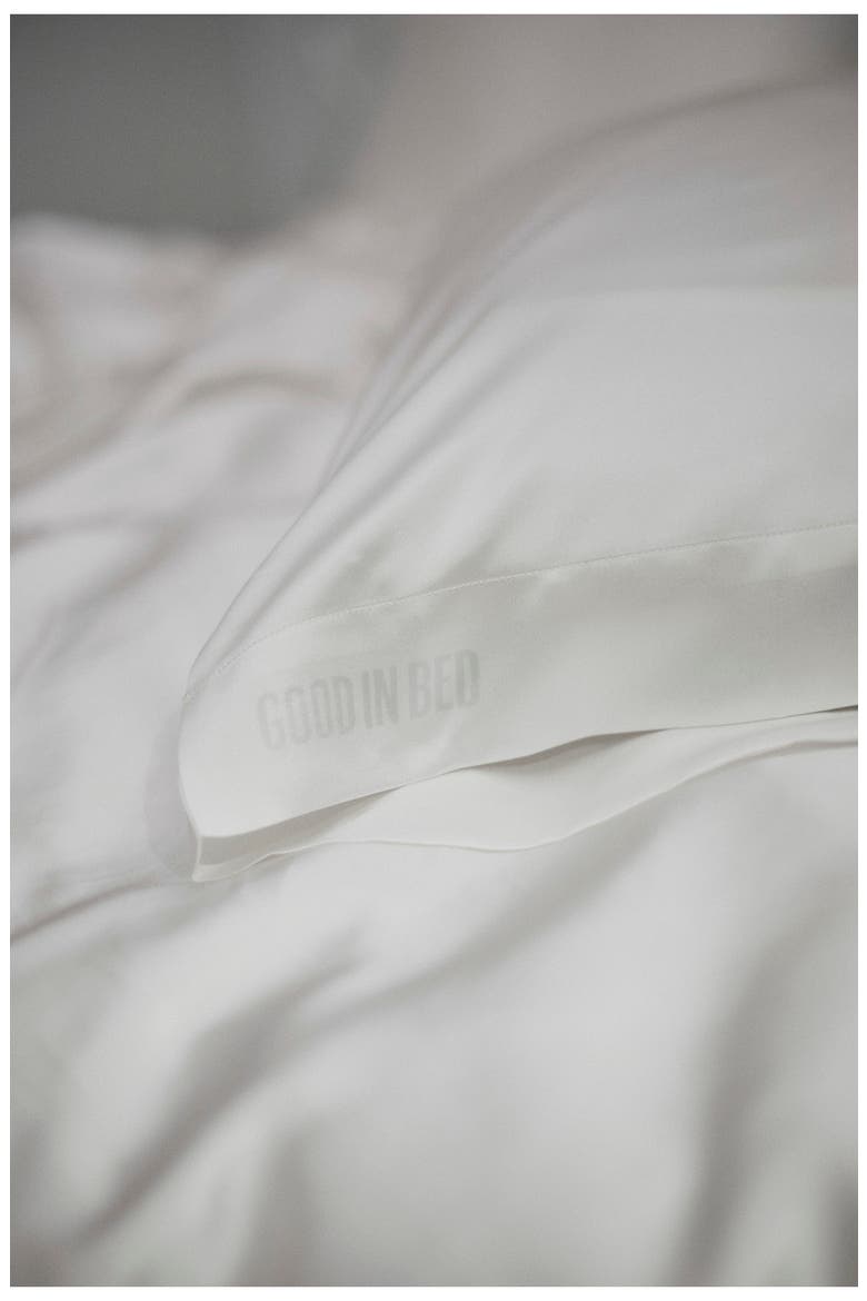 Washable Silk Pillowcase, Alternate, color, TRANQUIL WHITE