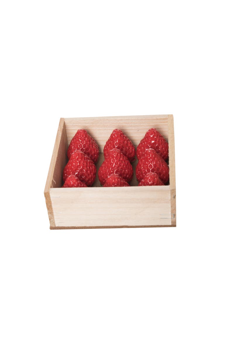 Red Spring Strawberries Display Set of 9 - Decorative Resin Figurines, Alternate, color, Red