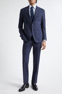 J. Mueser Waverly Indigo High Twist Virgin Wool Suit