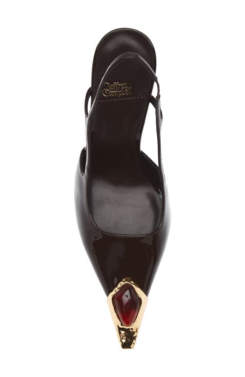 Jeffrey Campbell Sorcerer Pointed Toe Slingback Pump In Brown