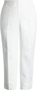 KASPER Linen Blend Pull-On Pants
