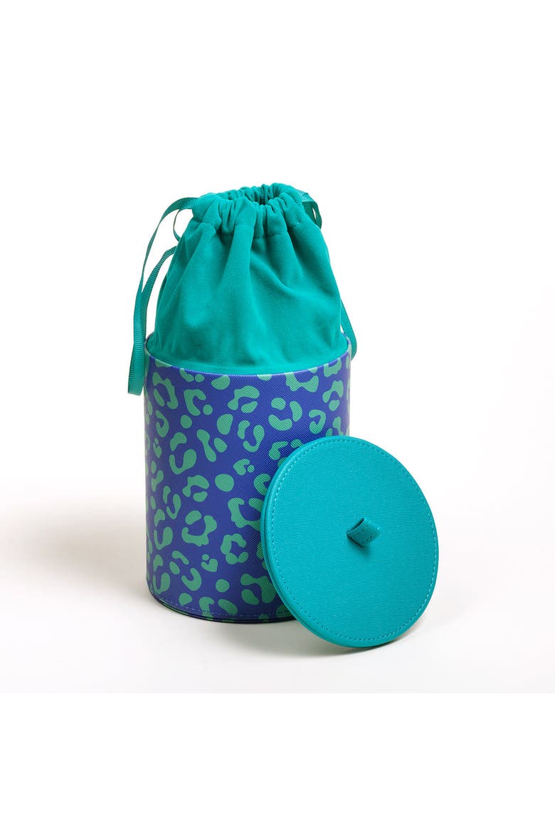 Meilin 100% Pvc Decorative Box 5" x 6.5" | Artisan Storage, Alternate, color, Blue
