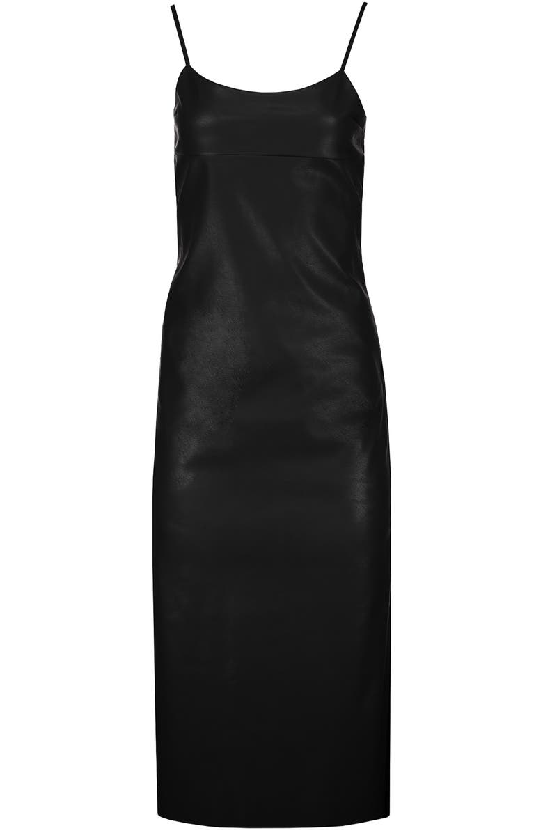 Bishop + Young Tyler Faux Leather Dress, Alternate, color, Black