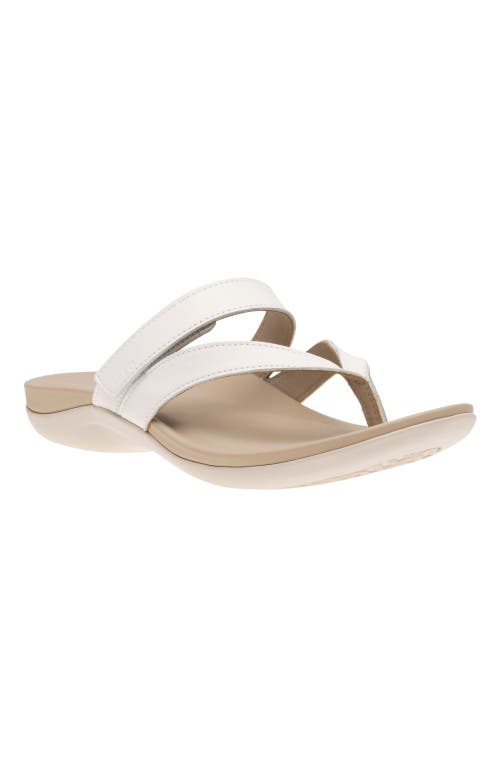 Abeo Oasis Thong Sandal In White - Metatarsal