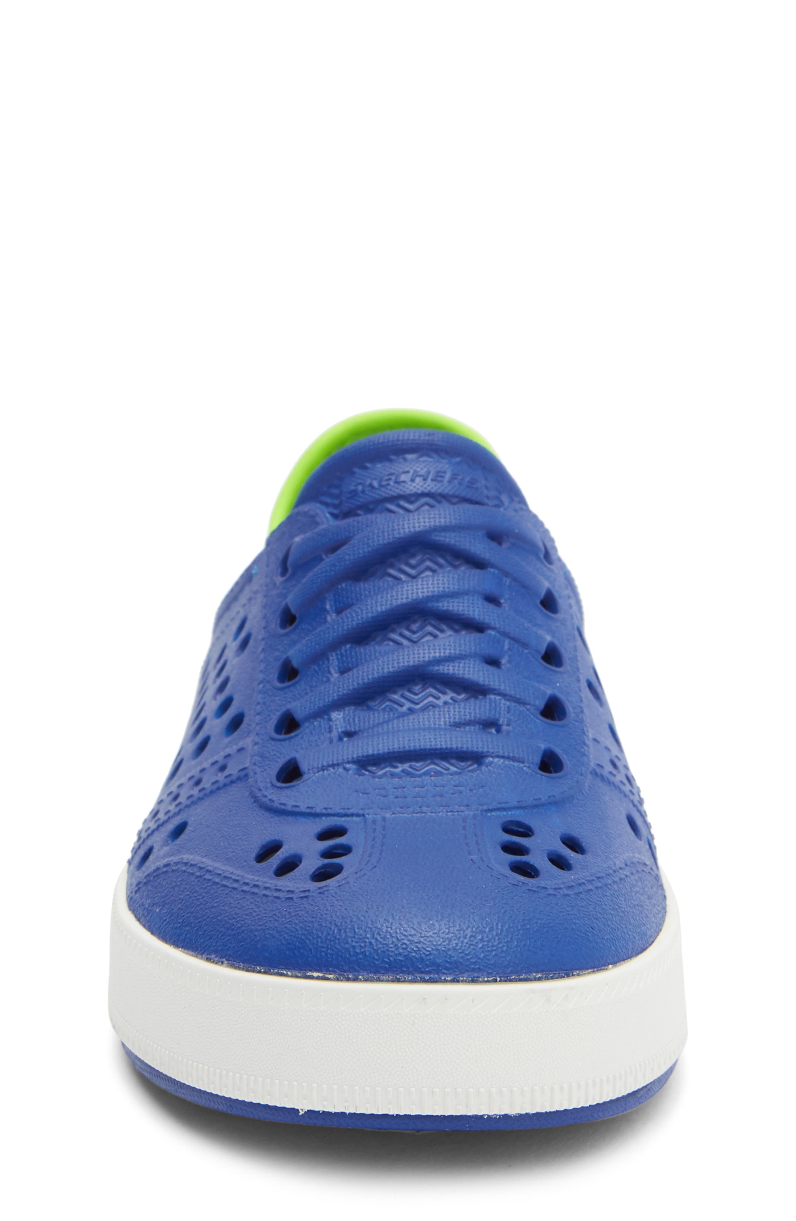 SKECHERS Kids' Guzman Steps Slip-On Sneaker, Alternate, color, Blue Lime