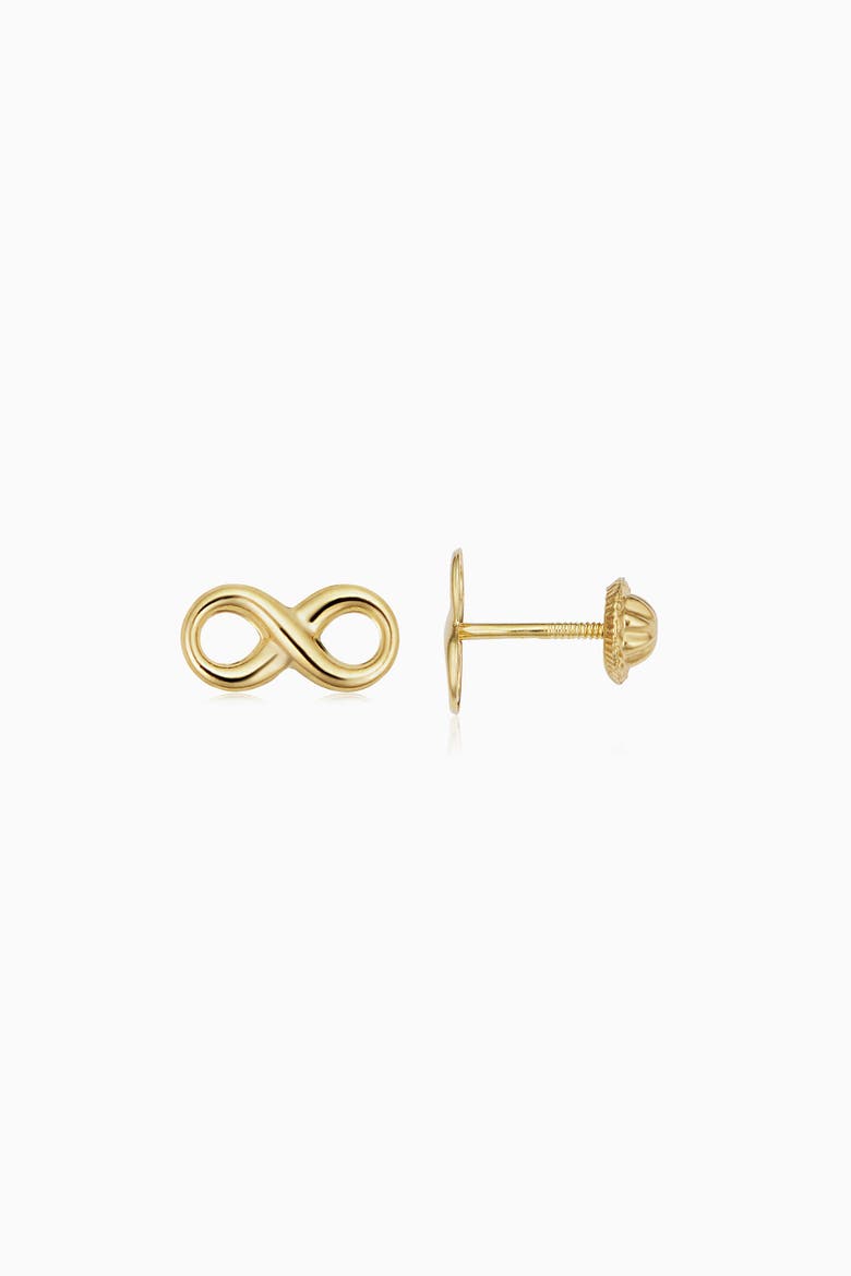 14K Yellow Gold Forever Yours Studs, Alternate, color, Yellow Gold