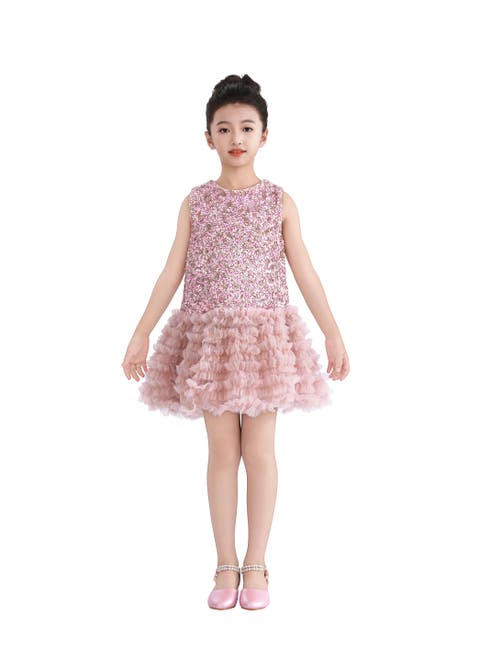 Sequin & Tulle Party Dress