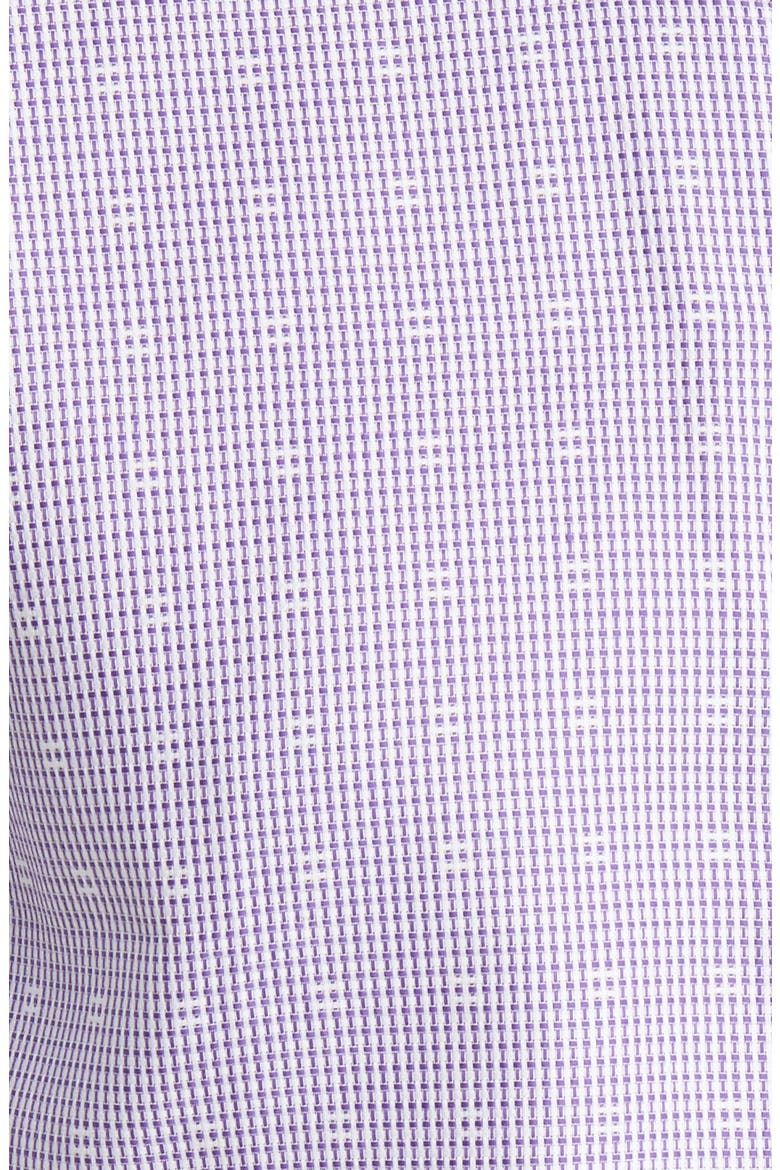 Men's Tailored Fit Basket Weave Dress Shirt, Alternate, color, PURPLE