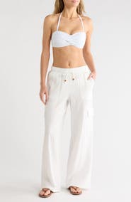 Betsey Johnson Gauze Cargo Pants