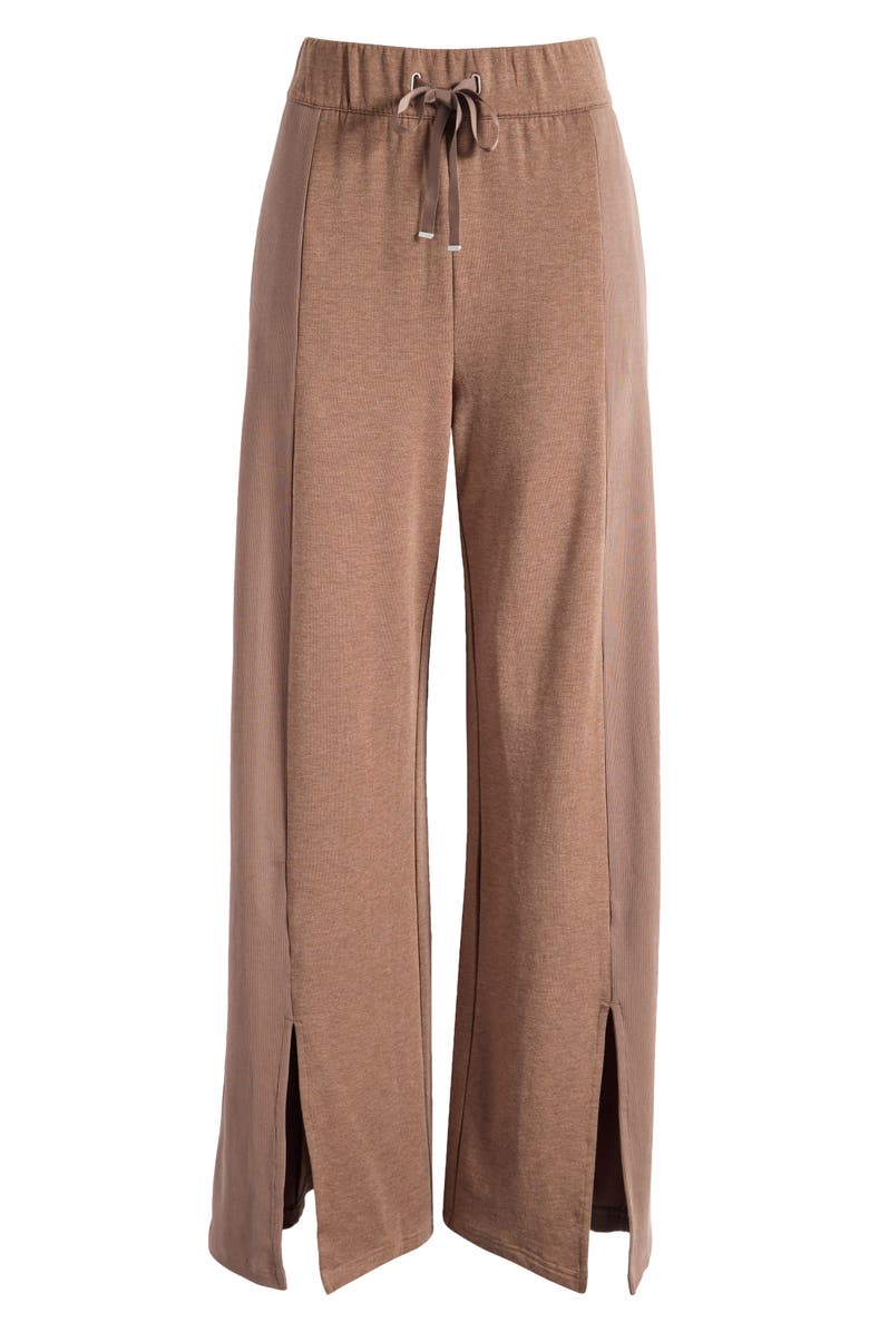 TravisMathew Hidden Local Front Slit Sweatpants, Alternate, color, Heather Cocoa Brown