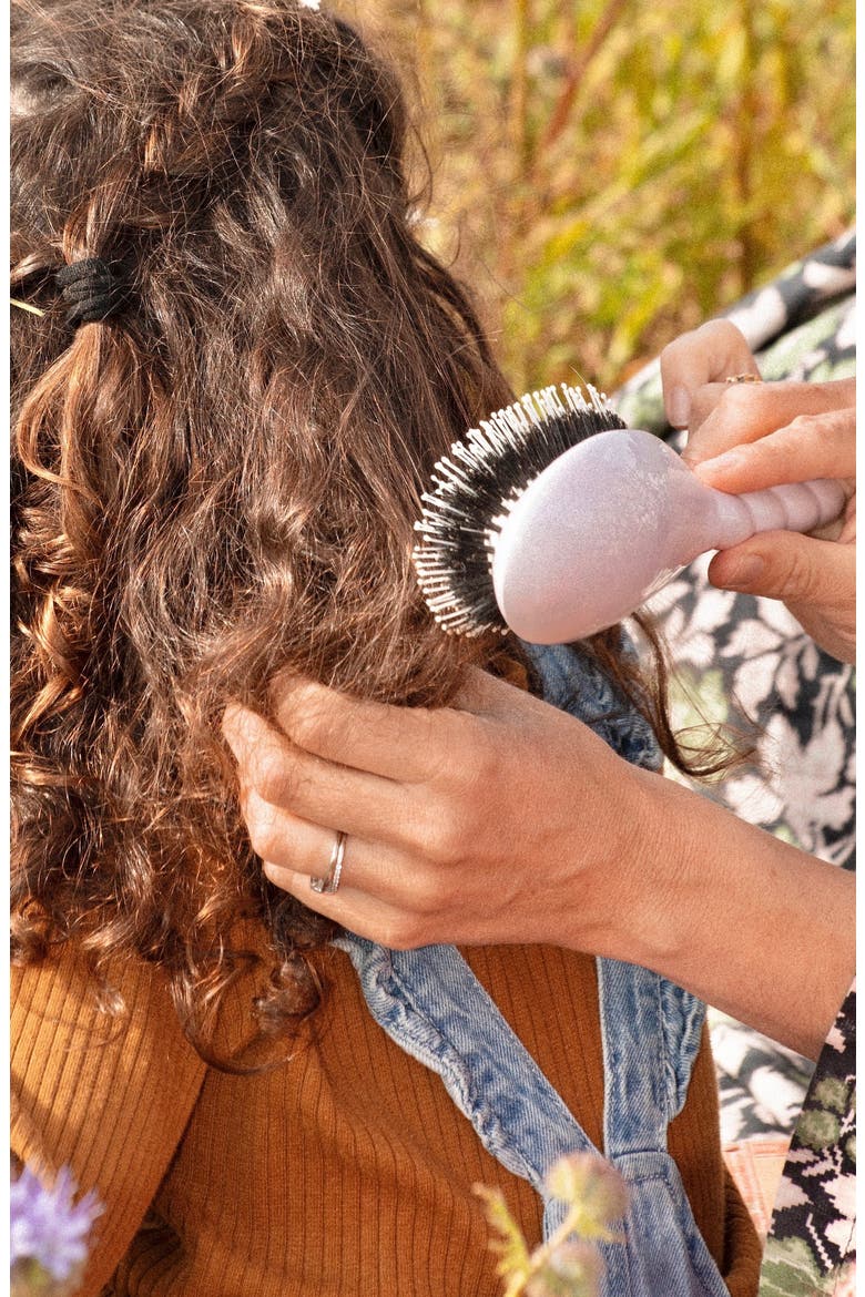 N.03 The Large Gentle Scalp Care Hairbrush, Alternate, color, LILAC PINK