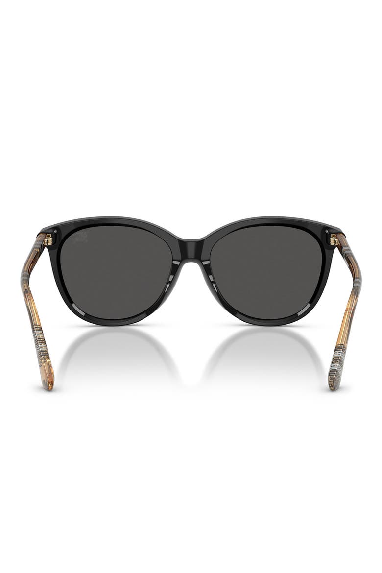 55mm Phantos Sunglasses, Alternate, color, BLACK/DARK GREY