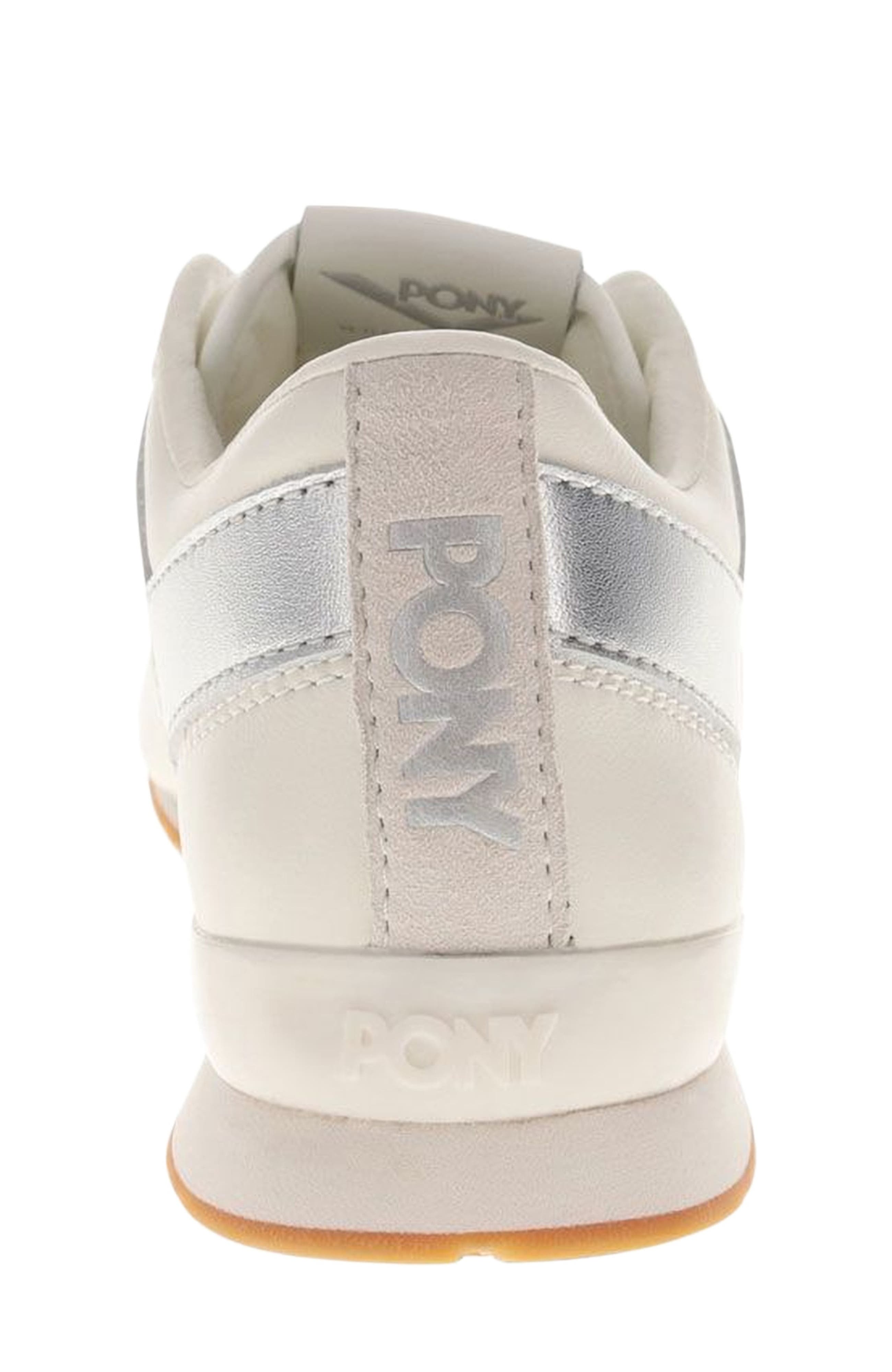 PONY KO-80 Low Classic Sneakers, Alternate, color, Snow White/Moonbeam/Silver
