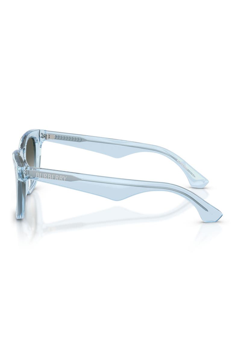 Kids' 46mm Small Square Sunglasses, Alternate, color, TRANSPARENT BLUE / GREEN