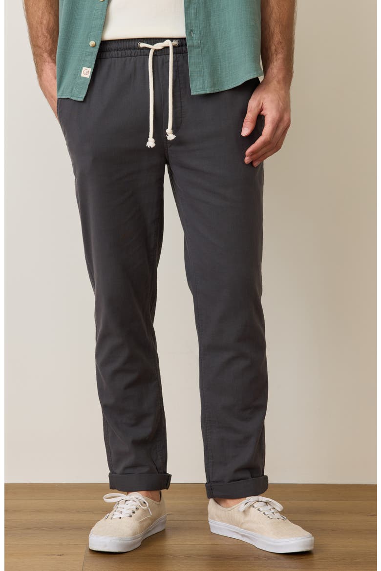 Saturday Stretch Cotton Beach Pants, Alternate, color, FADED BLACK