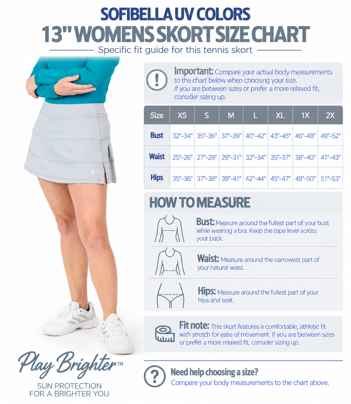 Sofibella Uv Colors 13in Panel Womens Tennis Skort (Women) | Nordstrom
