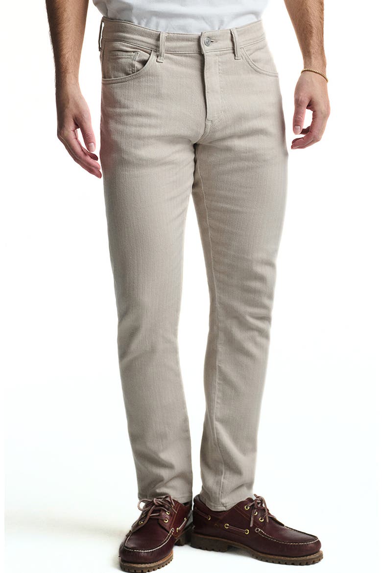 Jake Slim Leg Pants, Main, color, OYSTER HERRINGBONE