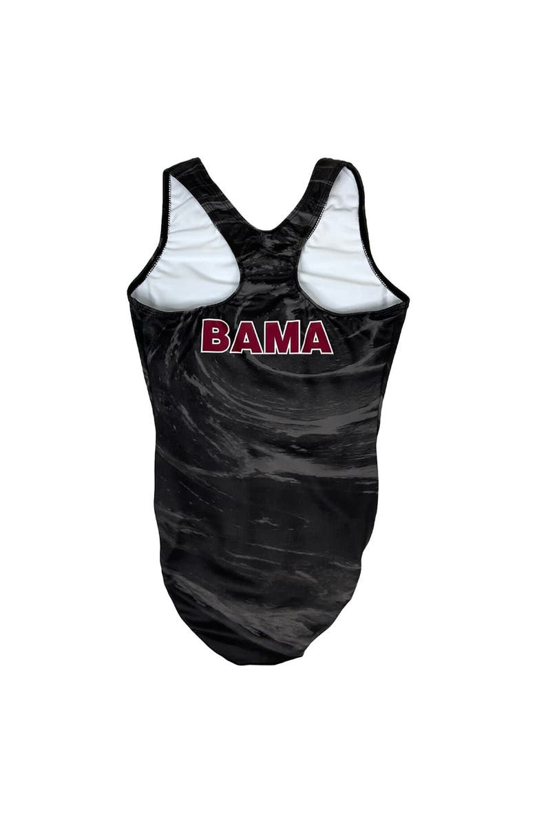 GK Elite Women's Black Alabama Crimson Tide Replica Gymnastics Racerback Leotard, Alternate, color, 