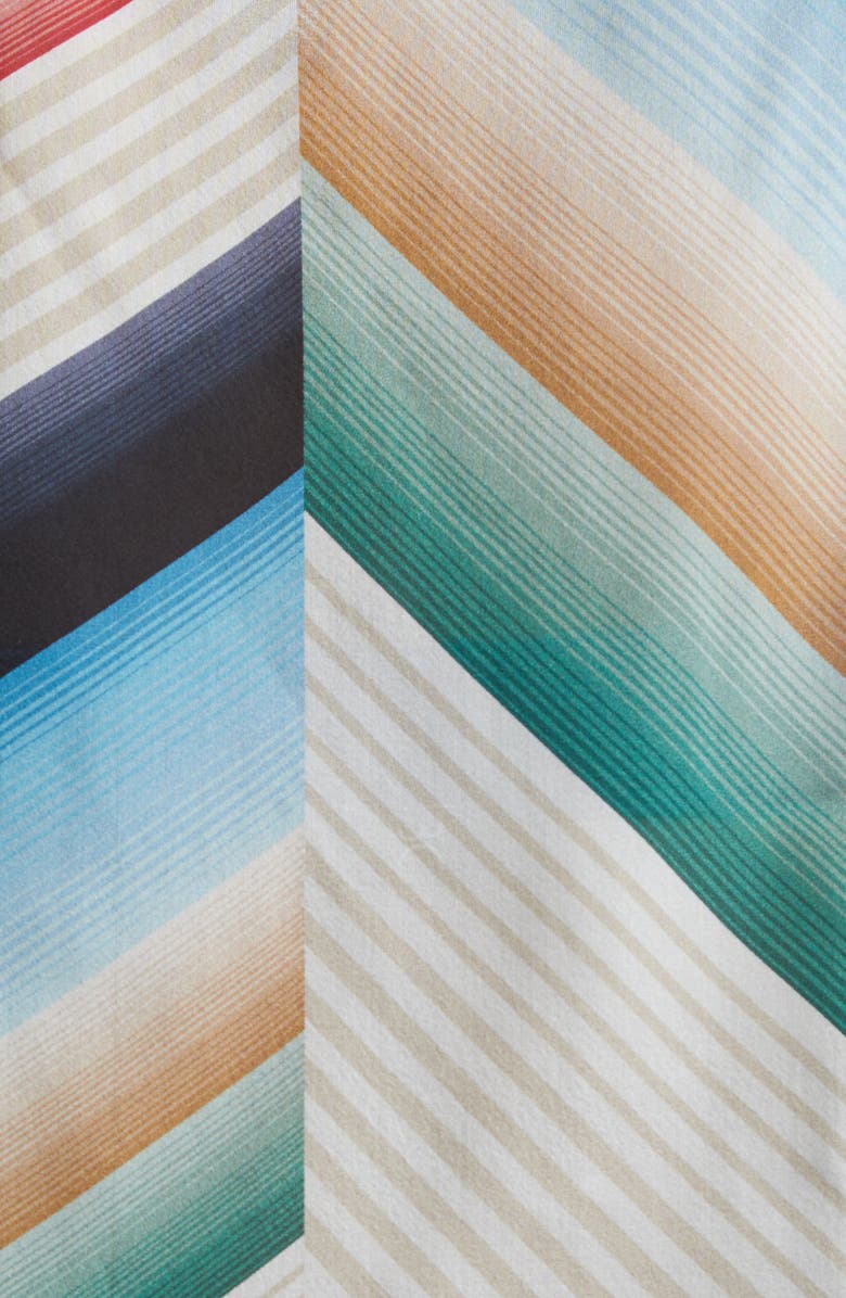 Missoni Chevron Print Silk Poncho, Alternate, color, 0001 Blue Multi