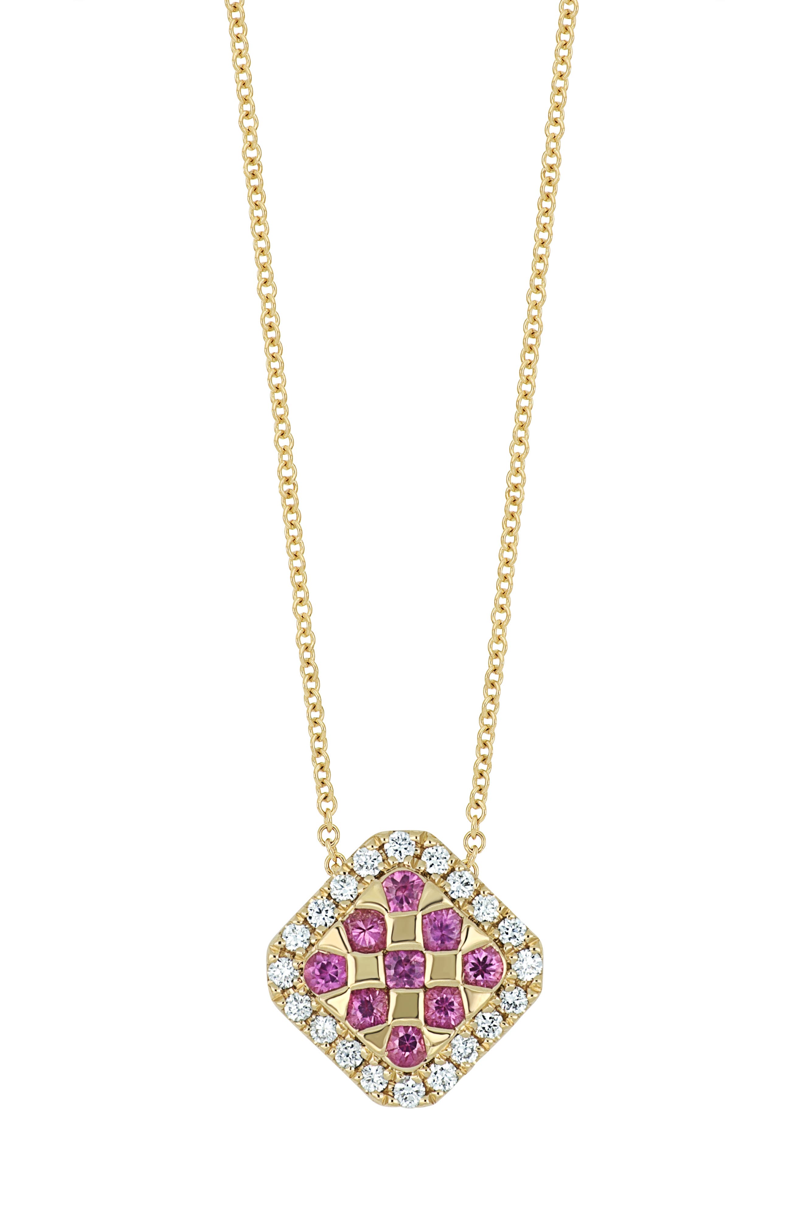 Bony Levy El Mar Diamond & Pink Sapphire Pendant Necklace
