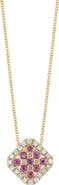Bony Levy El Mar Diamond & Pink Sapphire Pendant Necklace