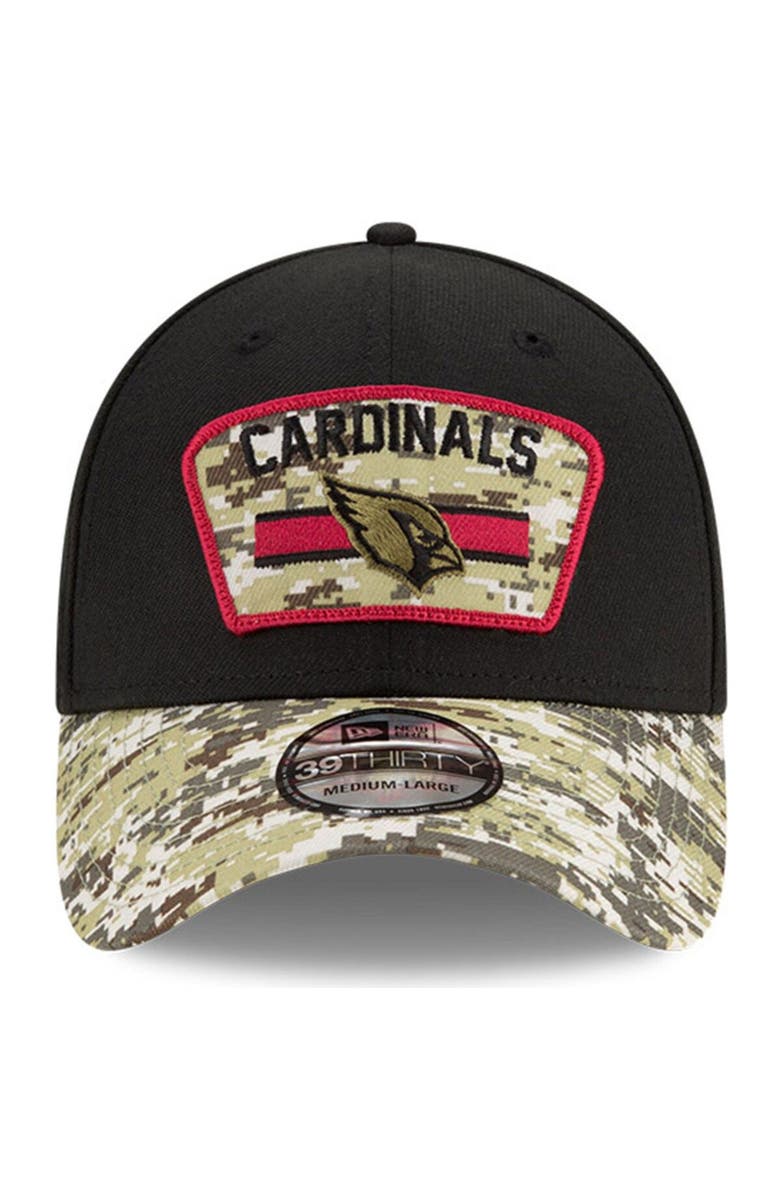 New Era Men's New Era Black/Camo Arizona Cardinals 2021 Salute To Service 39THIRTY Flex Hat, Alternate, color, 