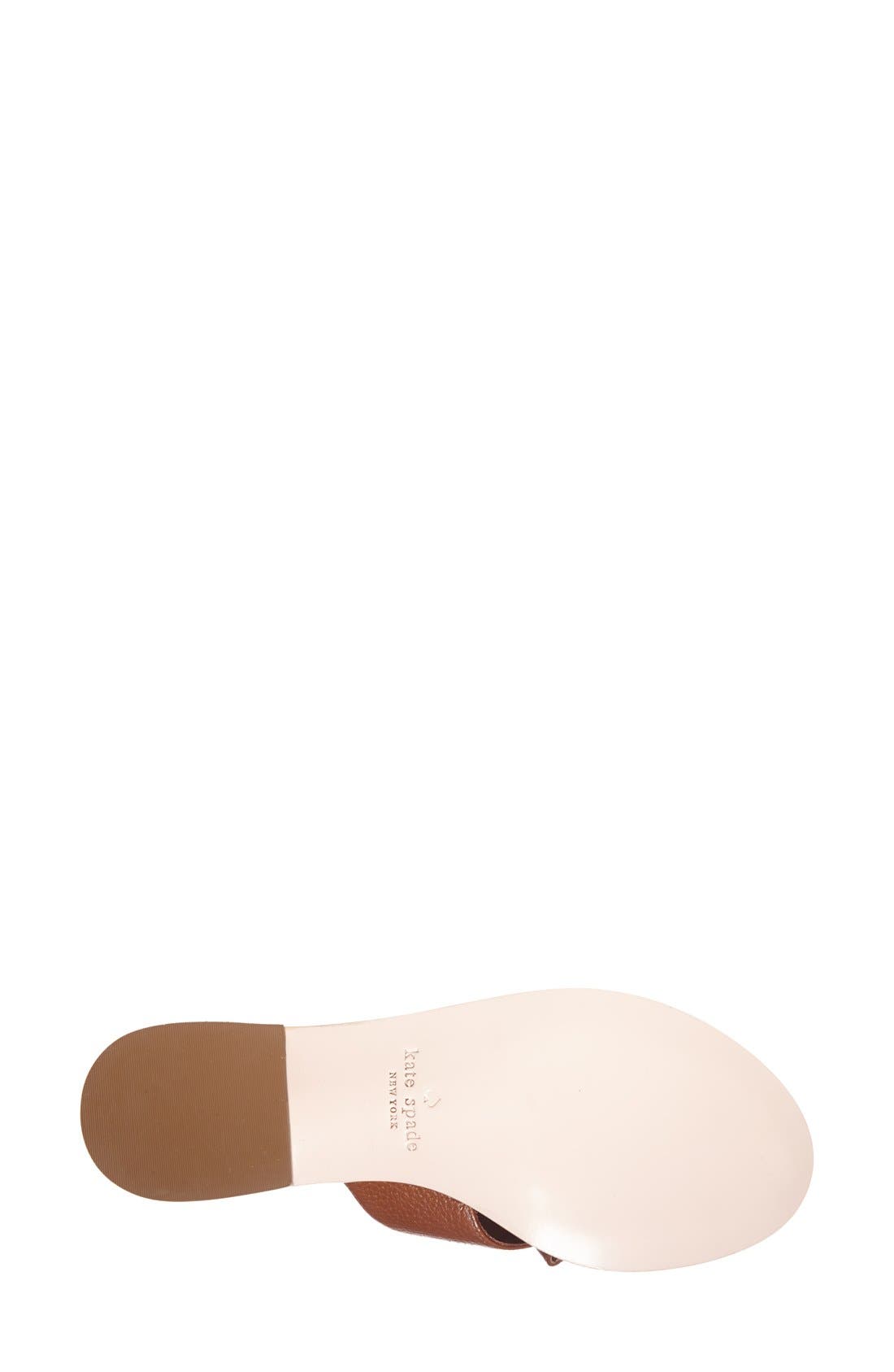 'becky' slide sandal, Alternate, color, LUGGAGE