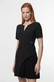 Karen Millen Military Pleat Mini Dress