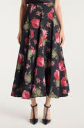 Cinq à Sept Hilda Floral Godet Skirt