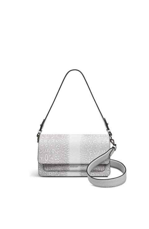 Leather Lane - Faux Lizard Medium Flapover Shoulder Bag